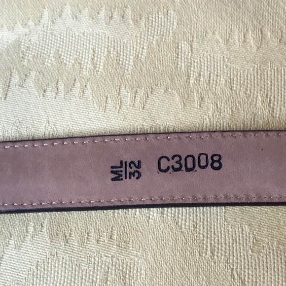 BRIGHTON belt with golf trinkets Sz 32 M/L Brown - Picture 2 of 5